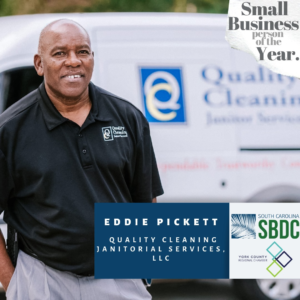 Eddie Pickett Quality Clean Small business of the year 2020